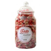 Pells sweet jar containing mint humbugs