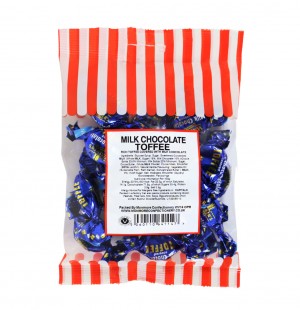 MILK CHOCOLATE COVERED TOFFEES (MONMORE) 100g